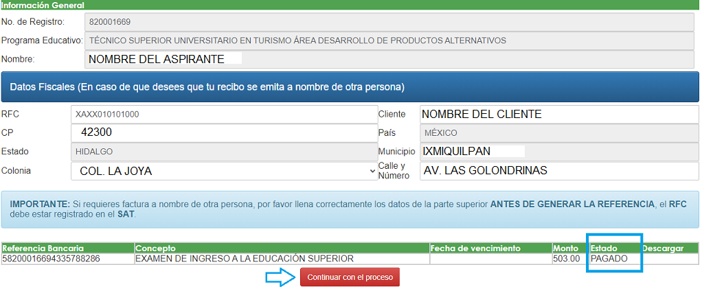 solicitaExamen